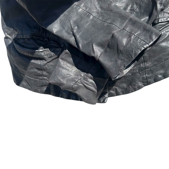 ALLSAINTS Black Leather Jacket - Picture 4 of 10